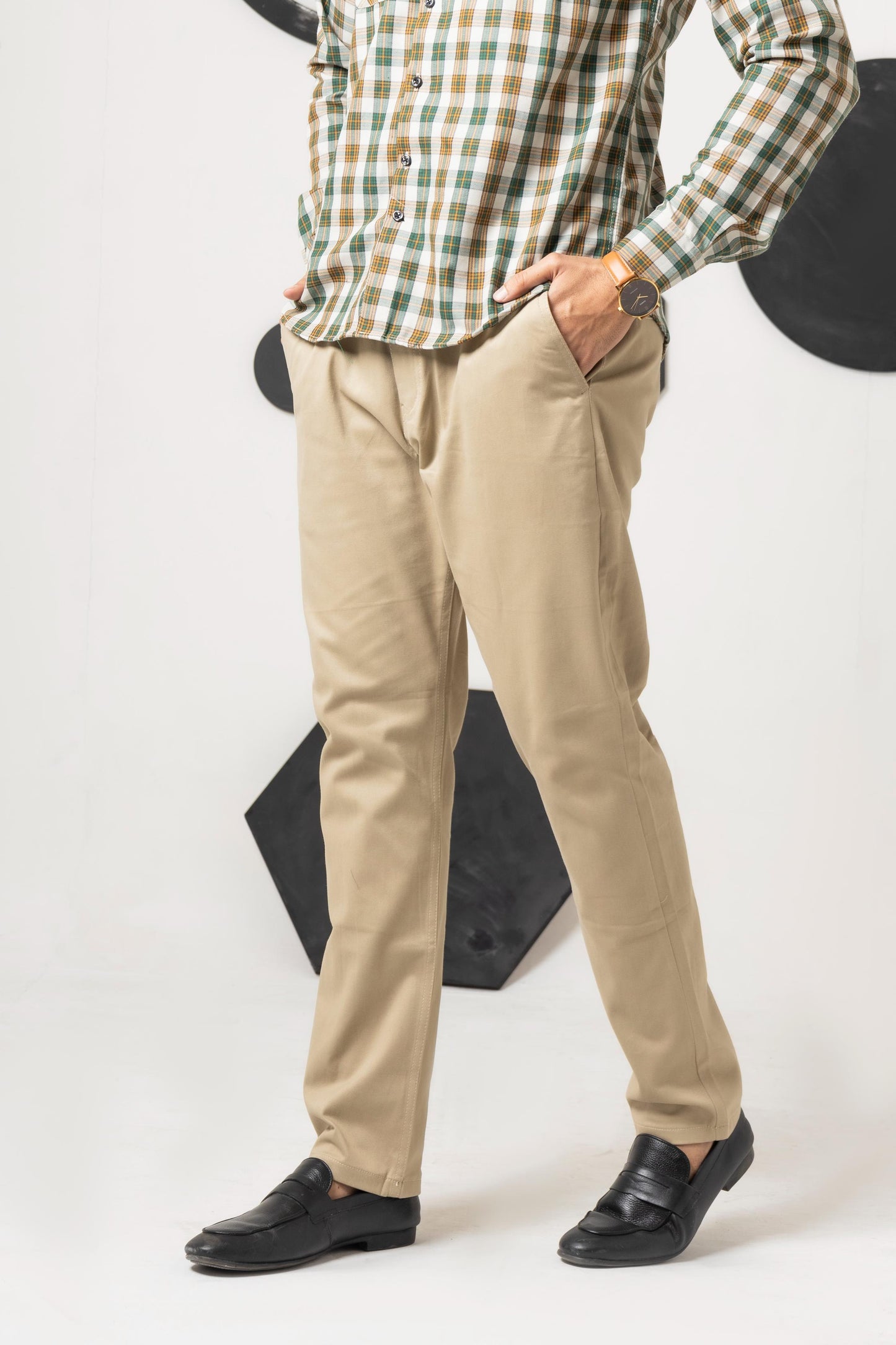 Leo Green Check Shirt