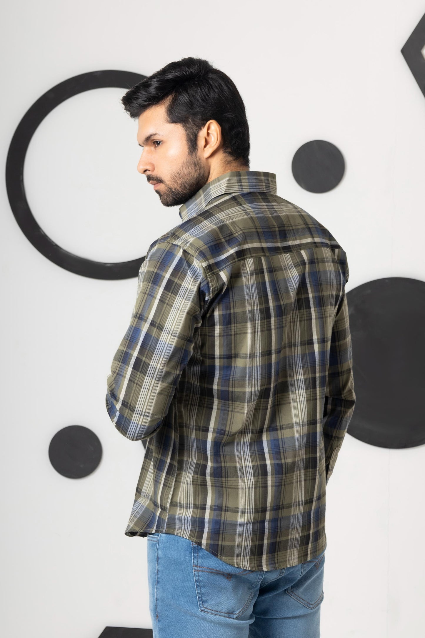 Platinum Olive Check Shirt