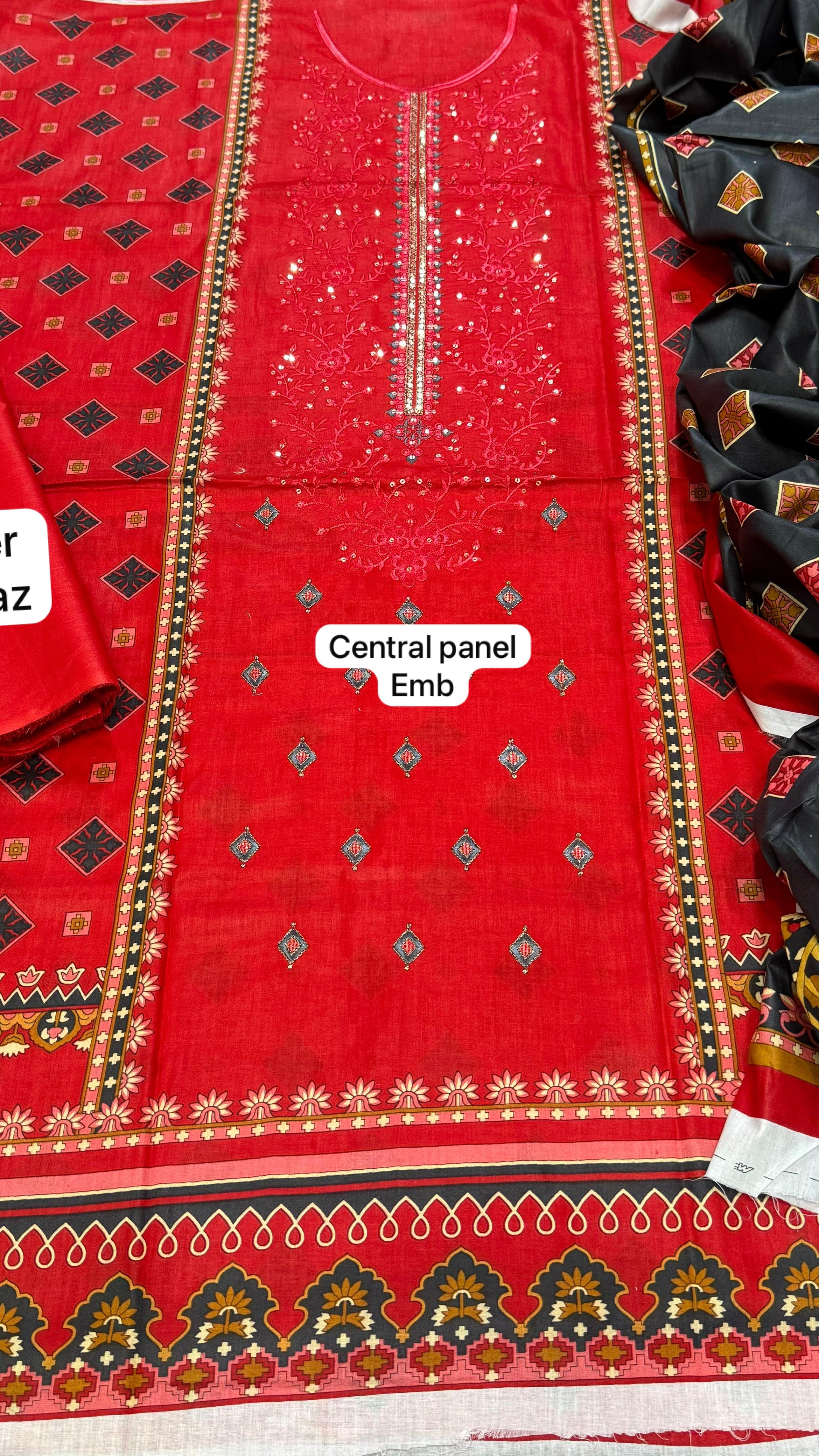 Summer lawn collection embroidered suit Pakistan