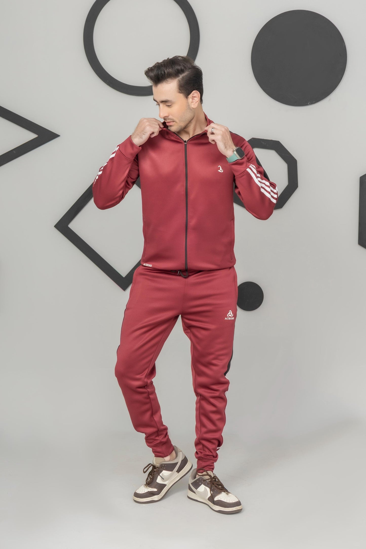 Antique Maroon Across Tracksuit