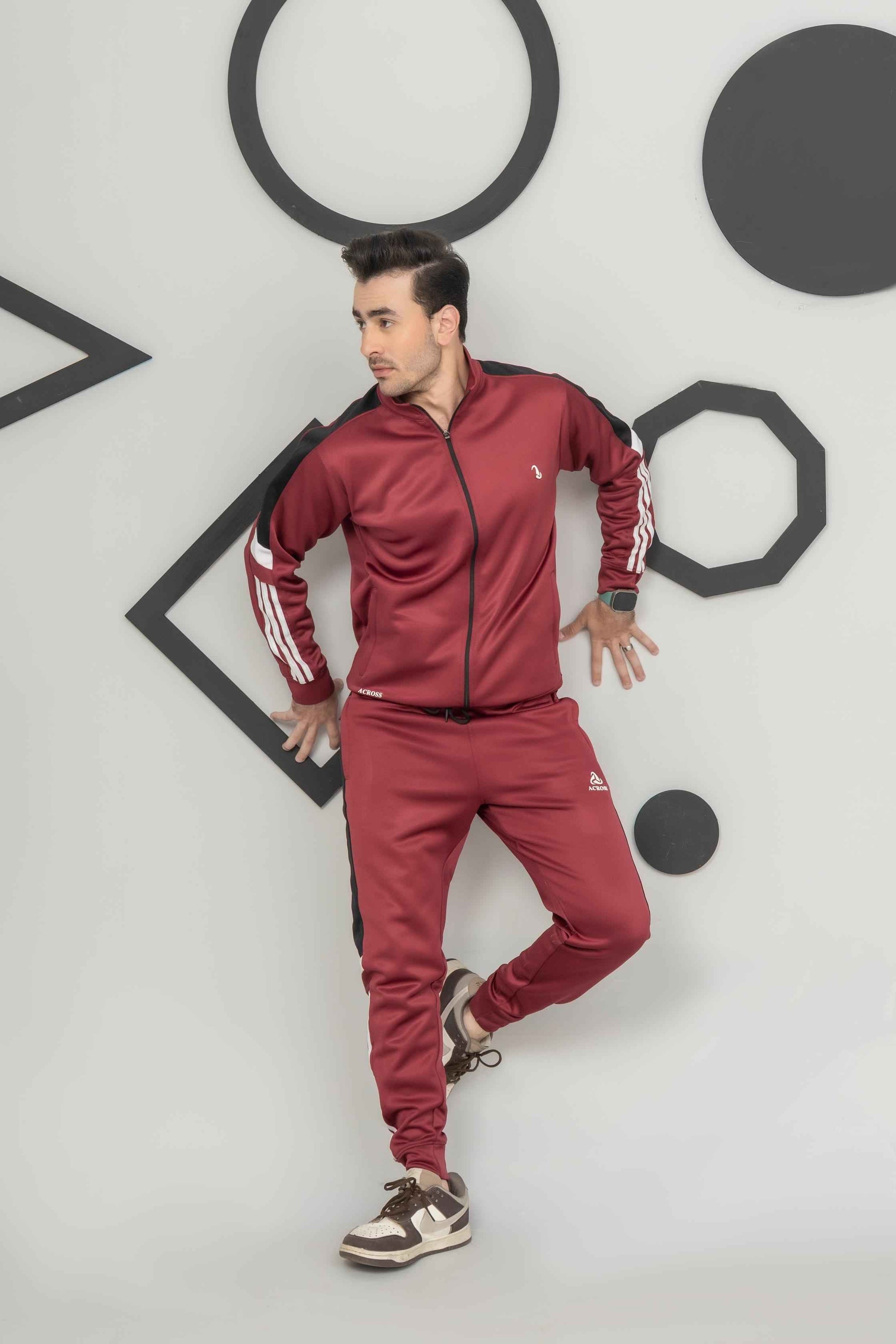 Antique Maroon Across Tracksuit