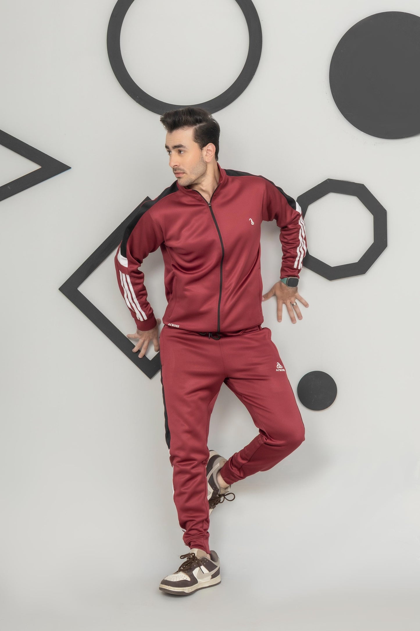 Antique Maroon Across Tracksuit