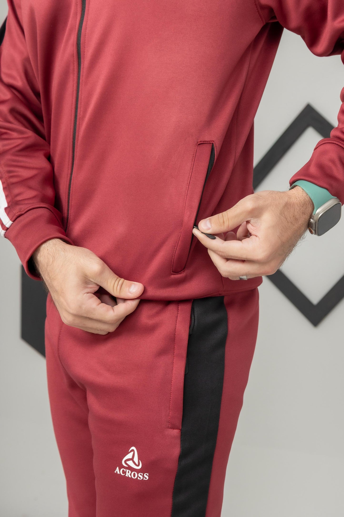 Antique Maroon Across Tracksuit