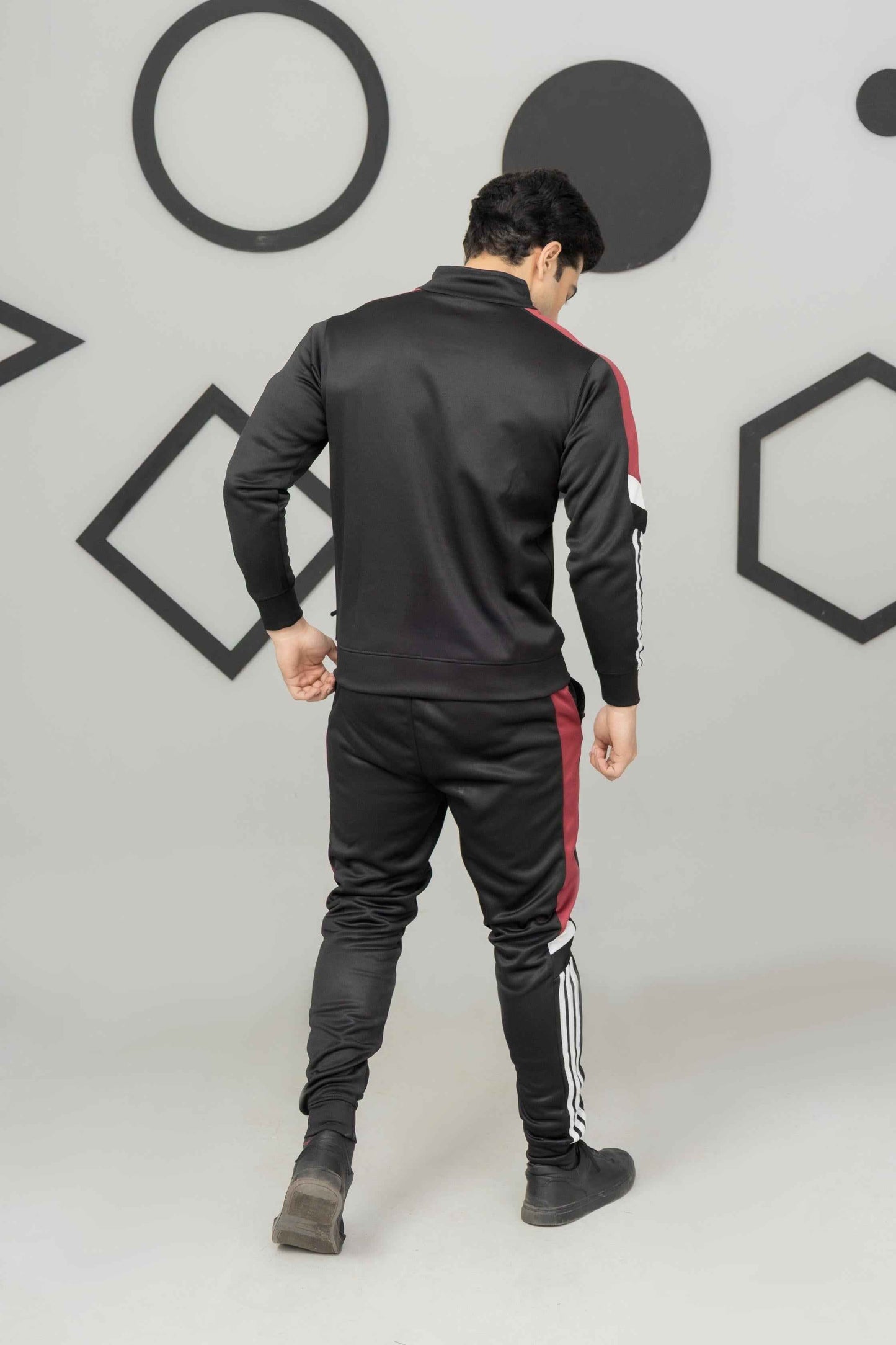 Black & Red Across Tracksuit