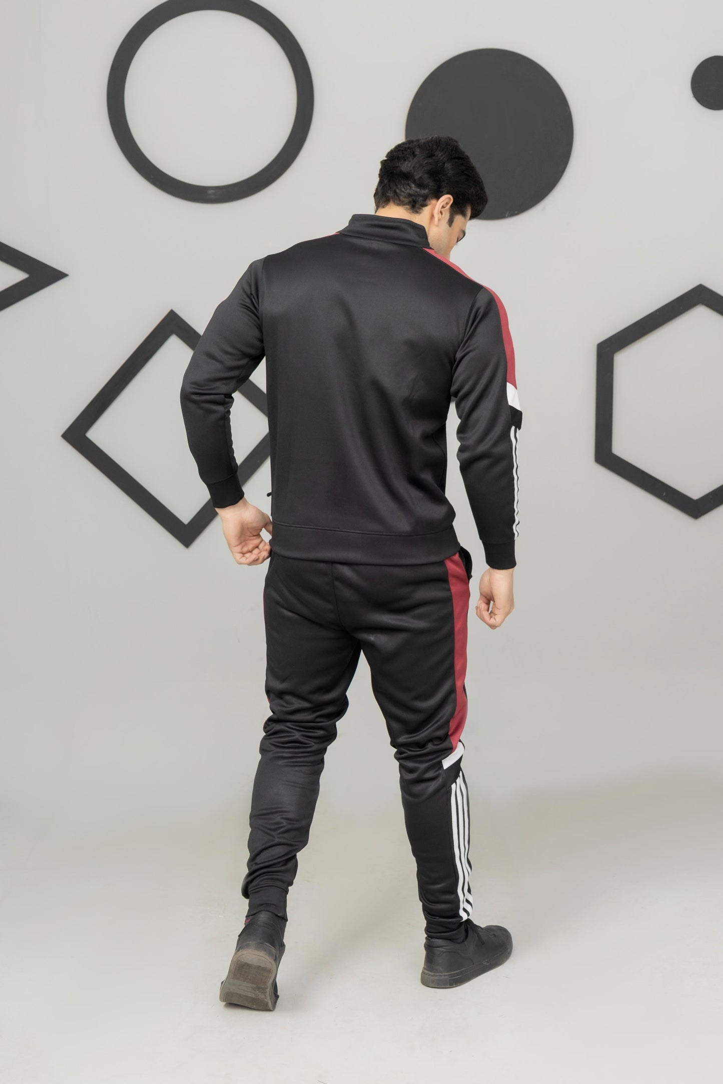 Black & Red Across Tracksuit