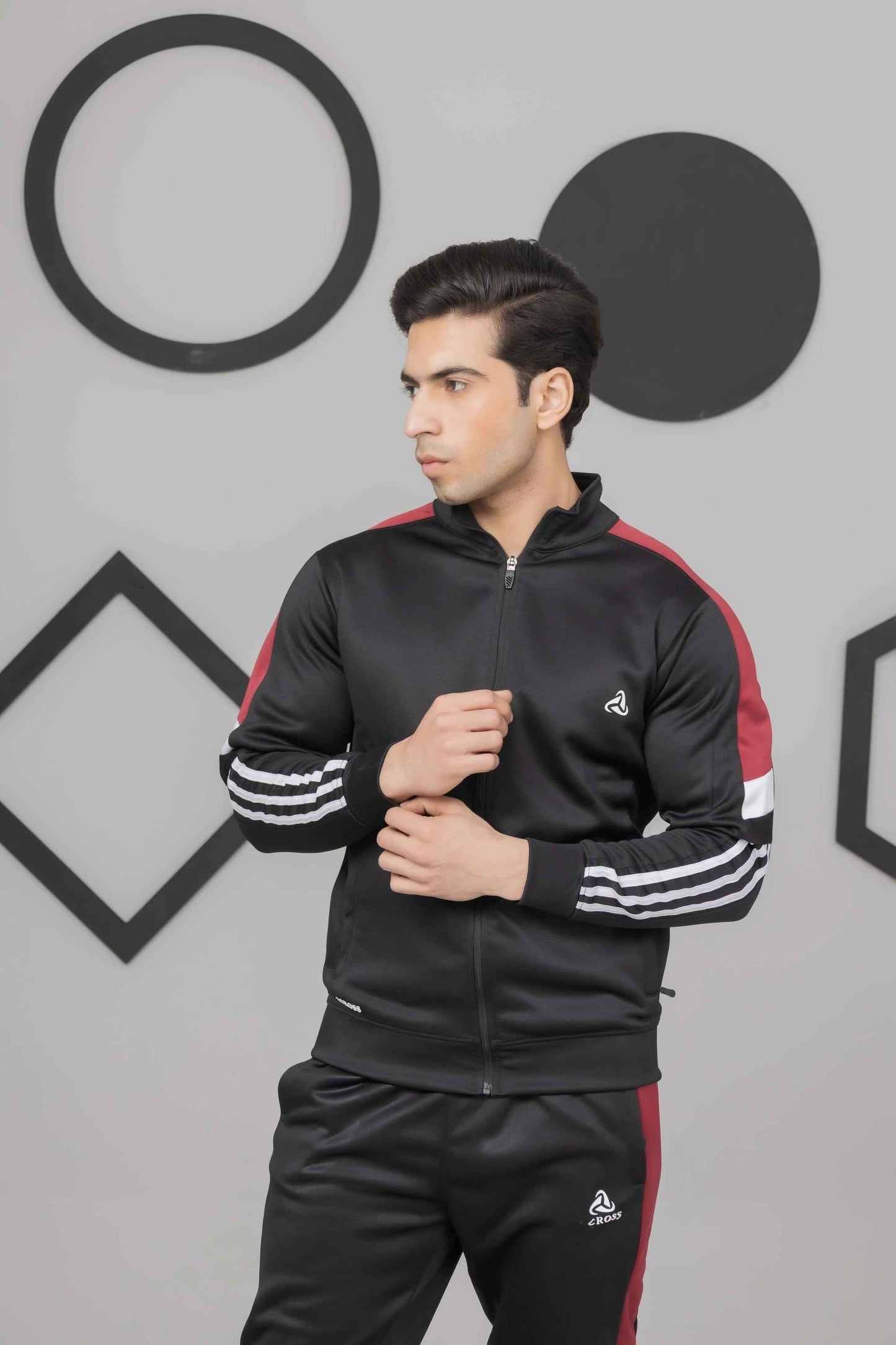 Black & Red Across Tracksuit