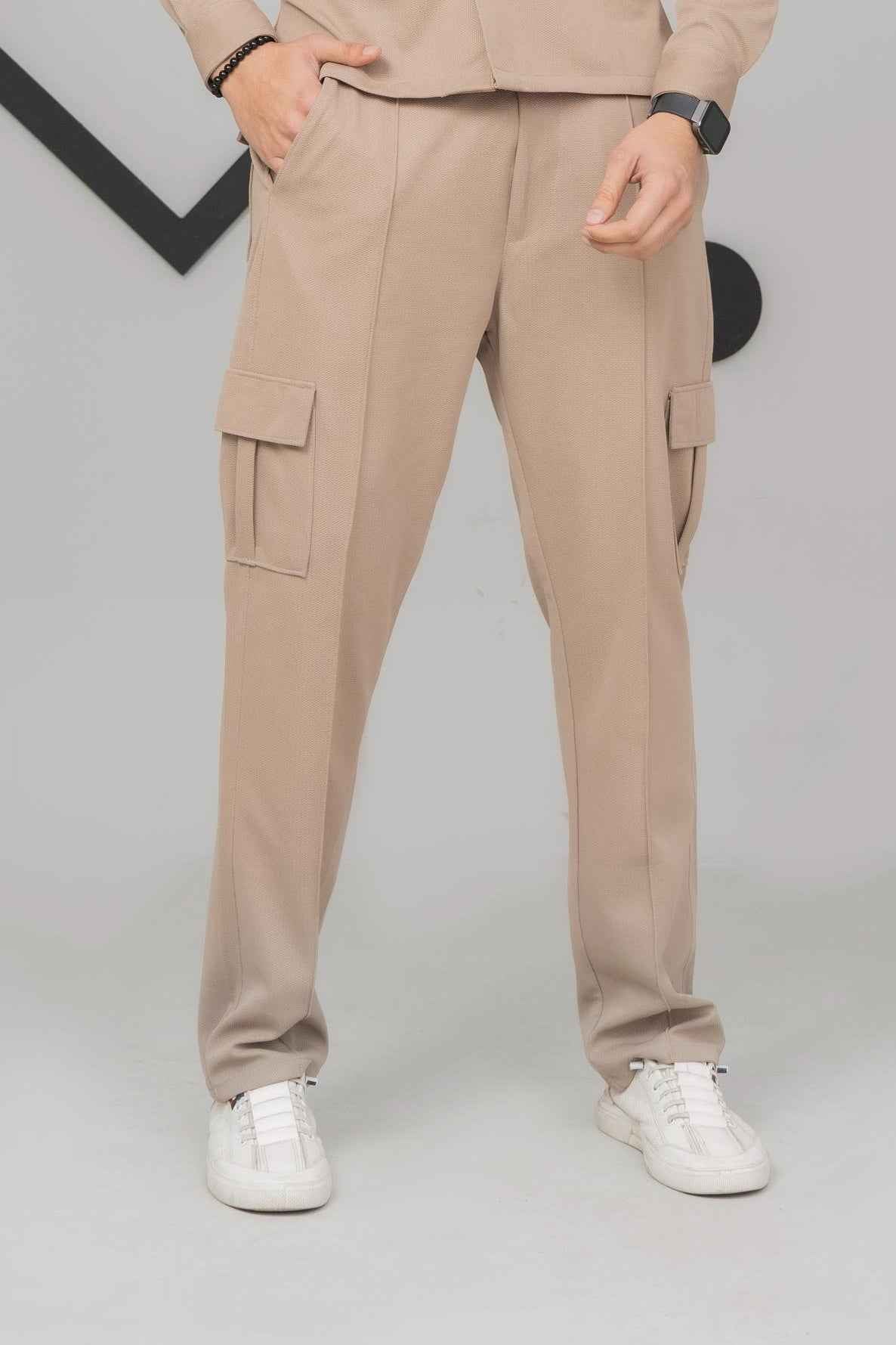 Beige 6 Pocket Trouser