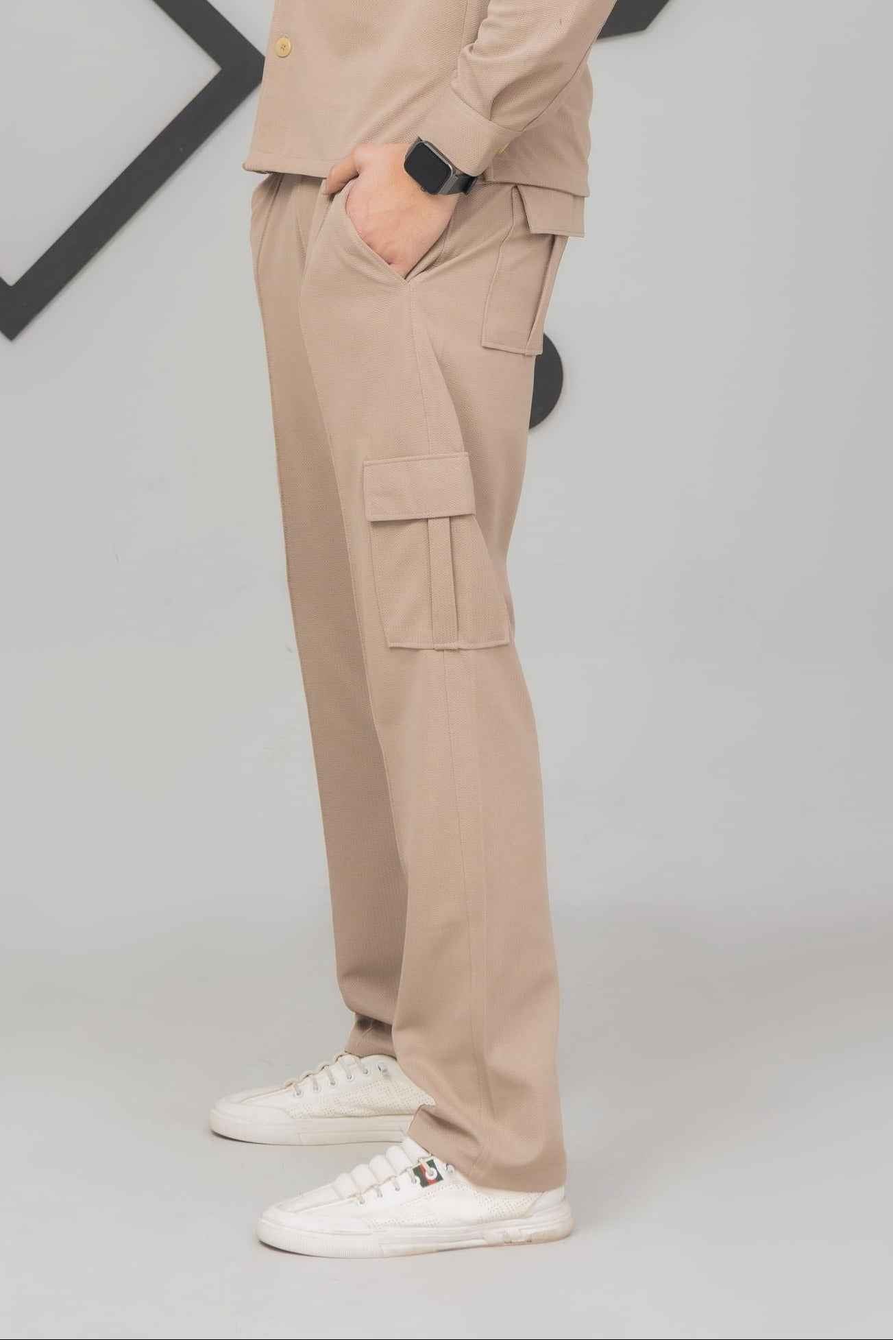 Beige 6 Pocket Trouser