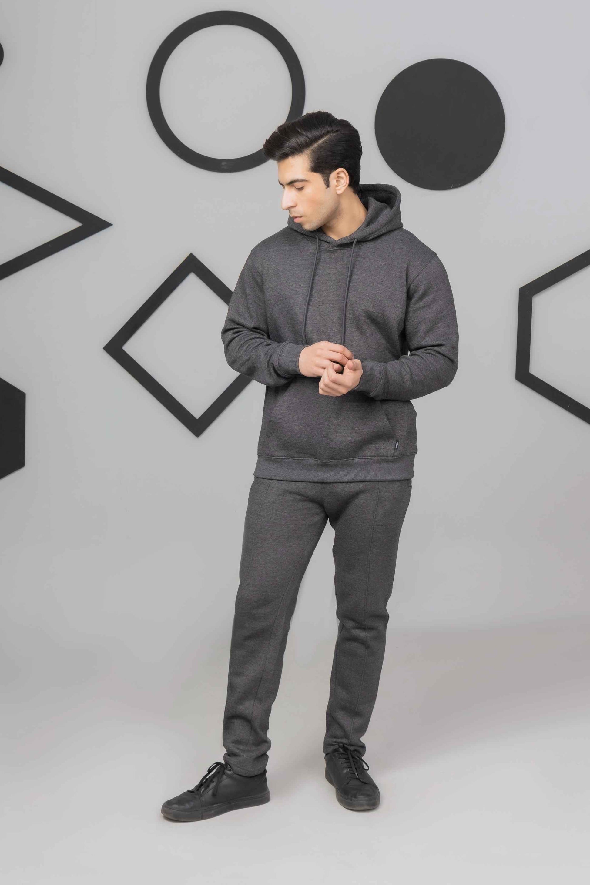 Dark Grey Flees Tracksuit