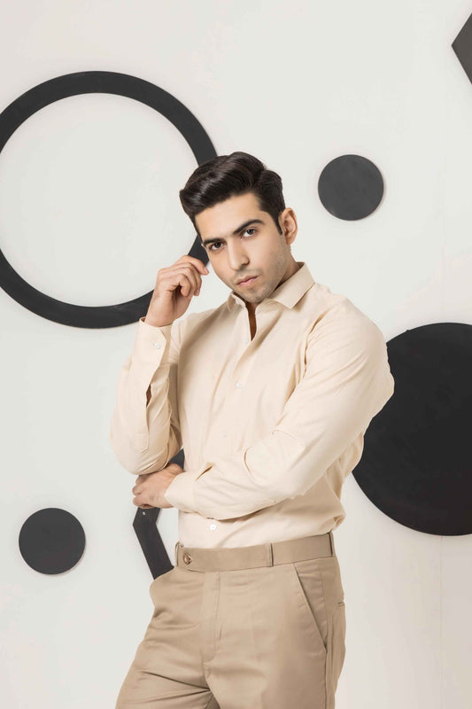 Beige Dress Shirt