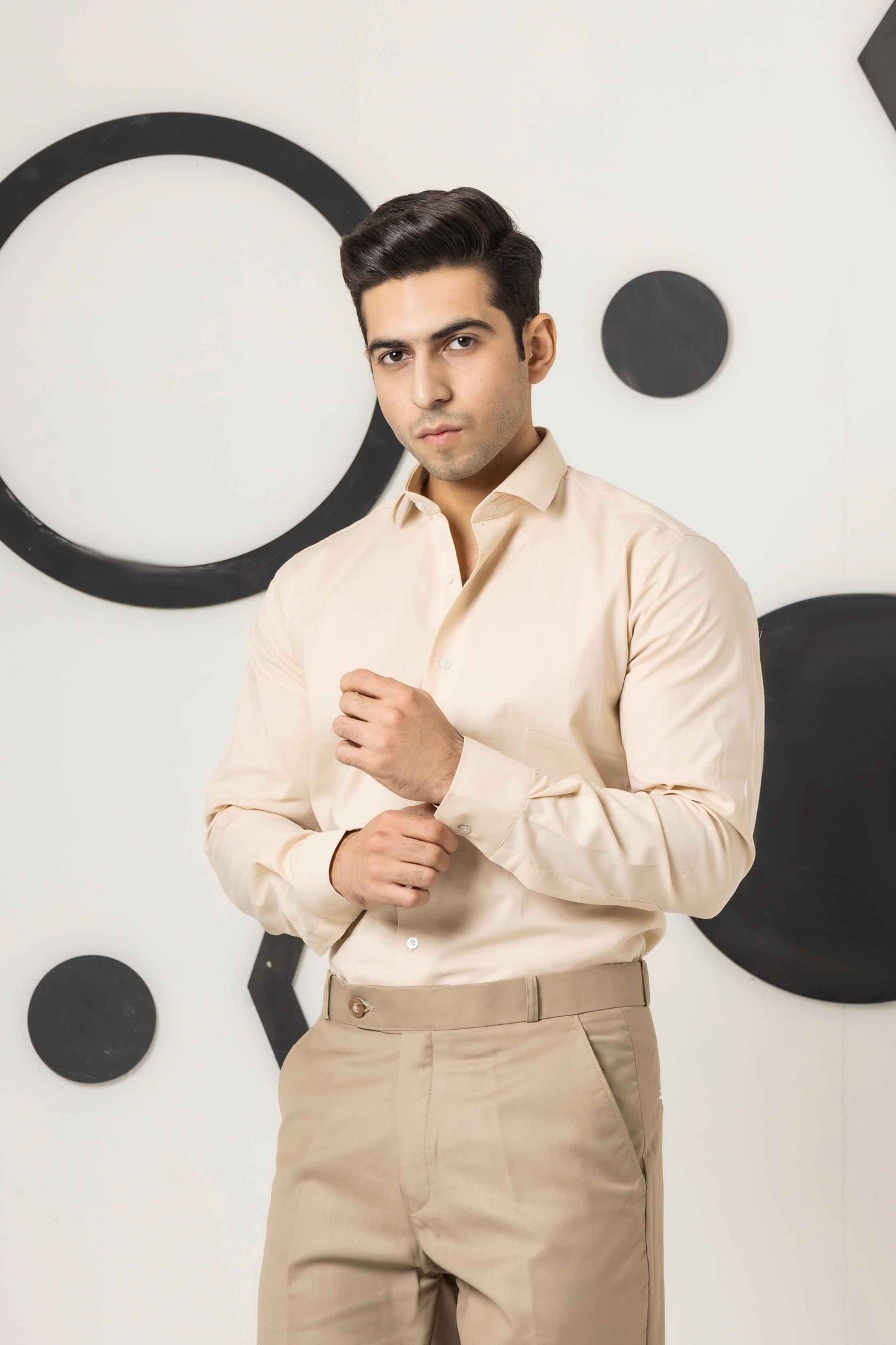 Beige Dress Shirt