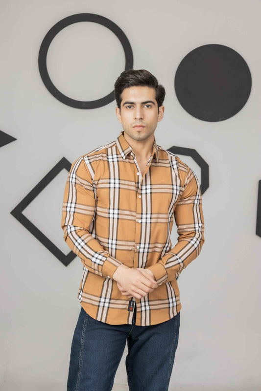 Mustard Check Shirt