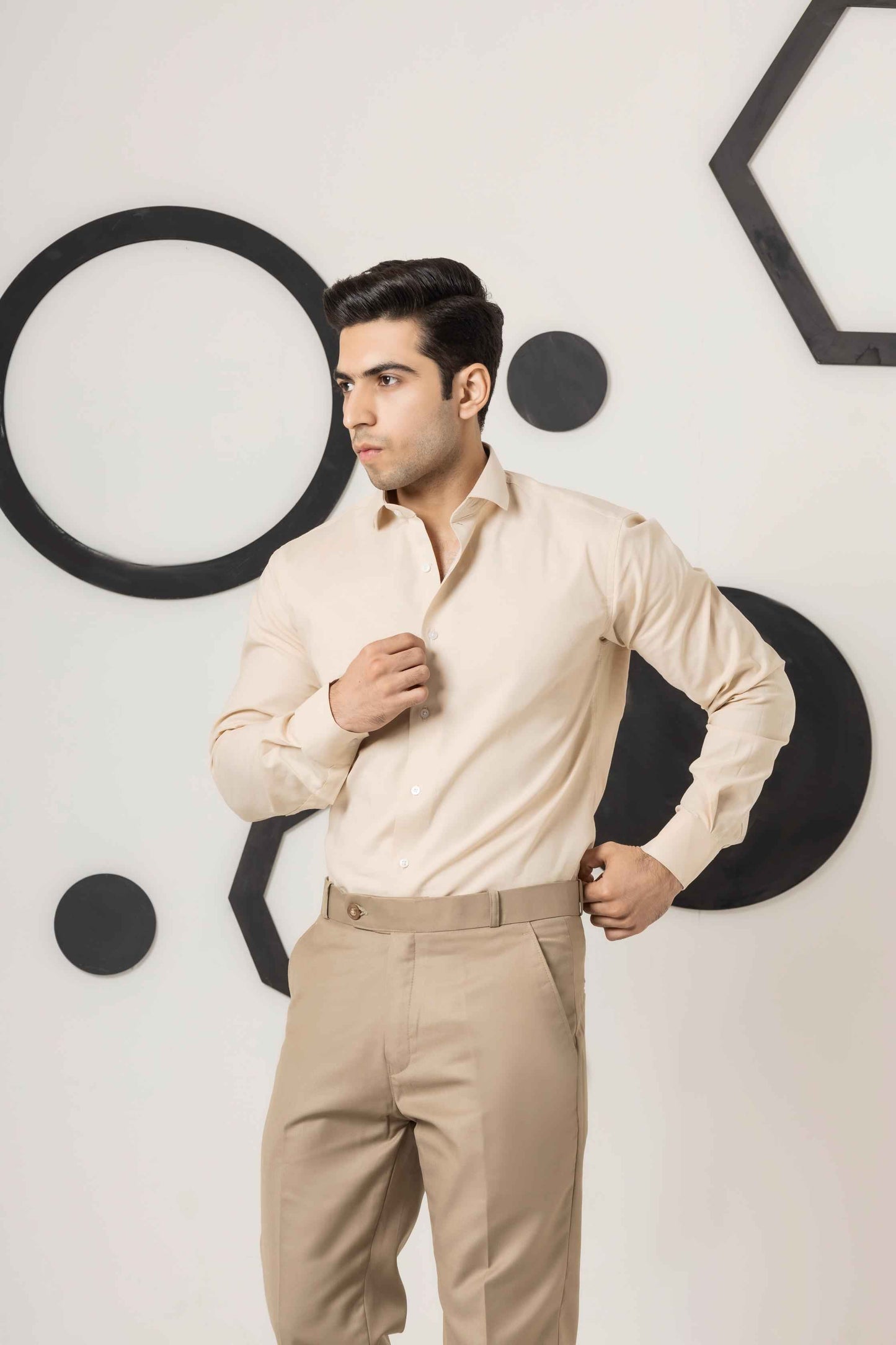 Beige Dress Shirt