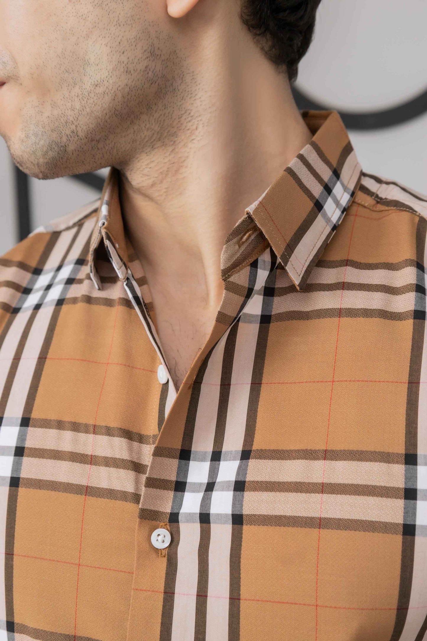 Mustard Check Shirt