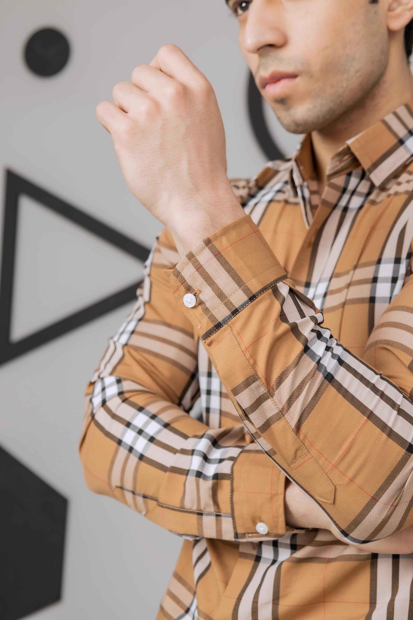 Mustard Check Shirt