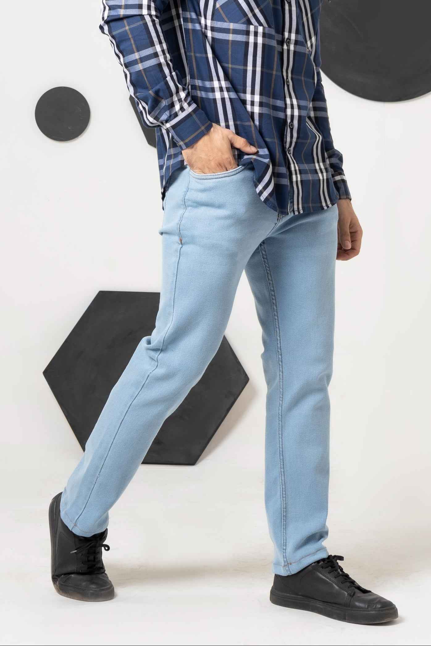 Soft Blue Denim Jeans