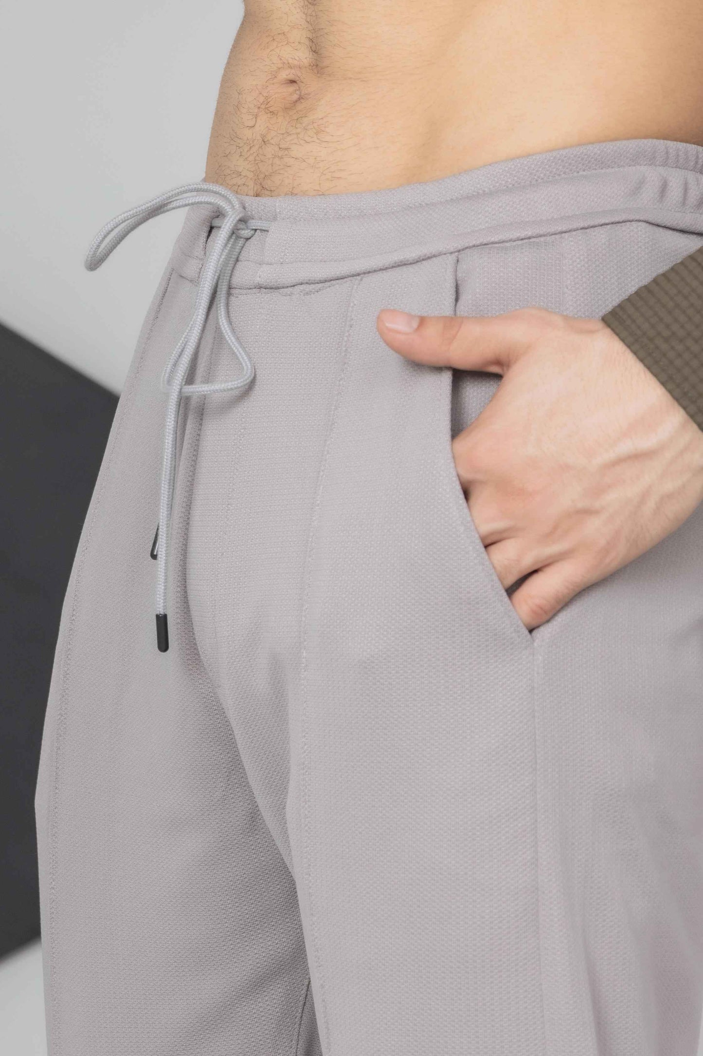 Light Grey Front Plated Trouser