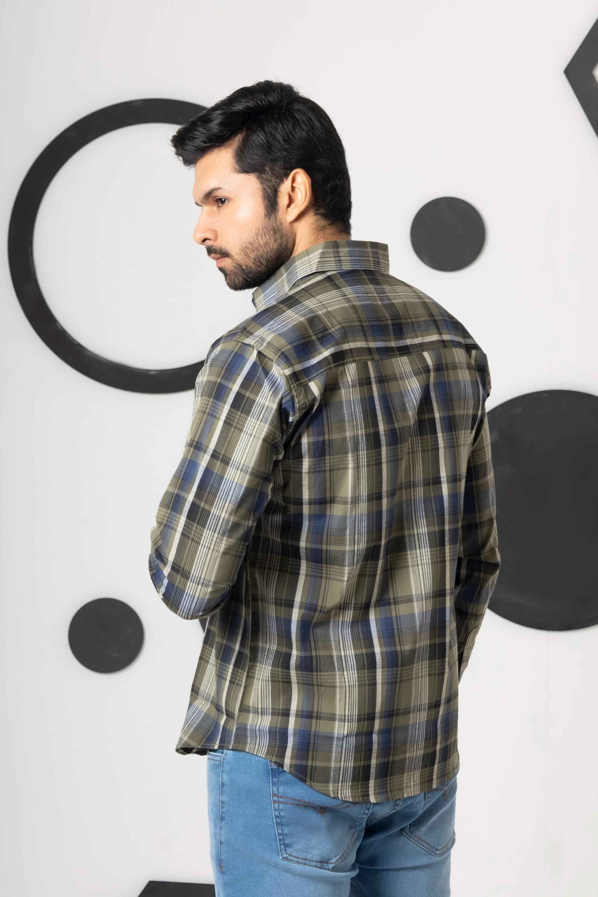 Platinum Olive Check Shirt