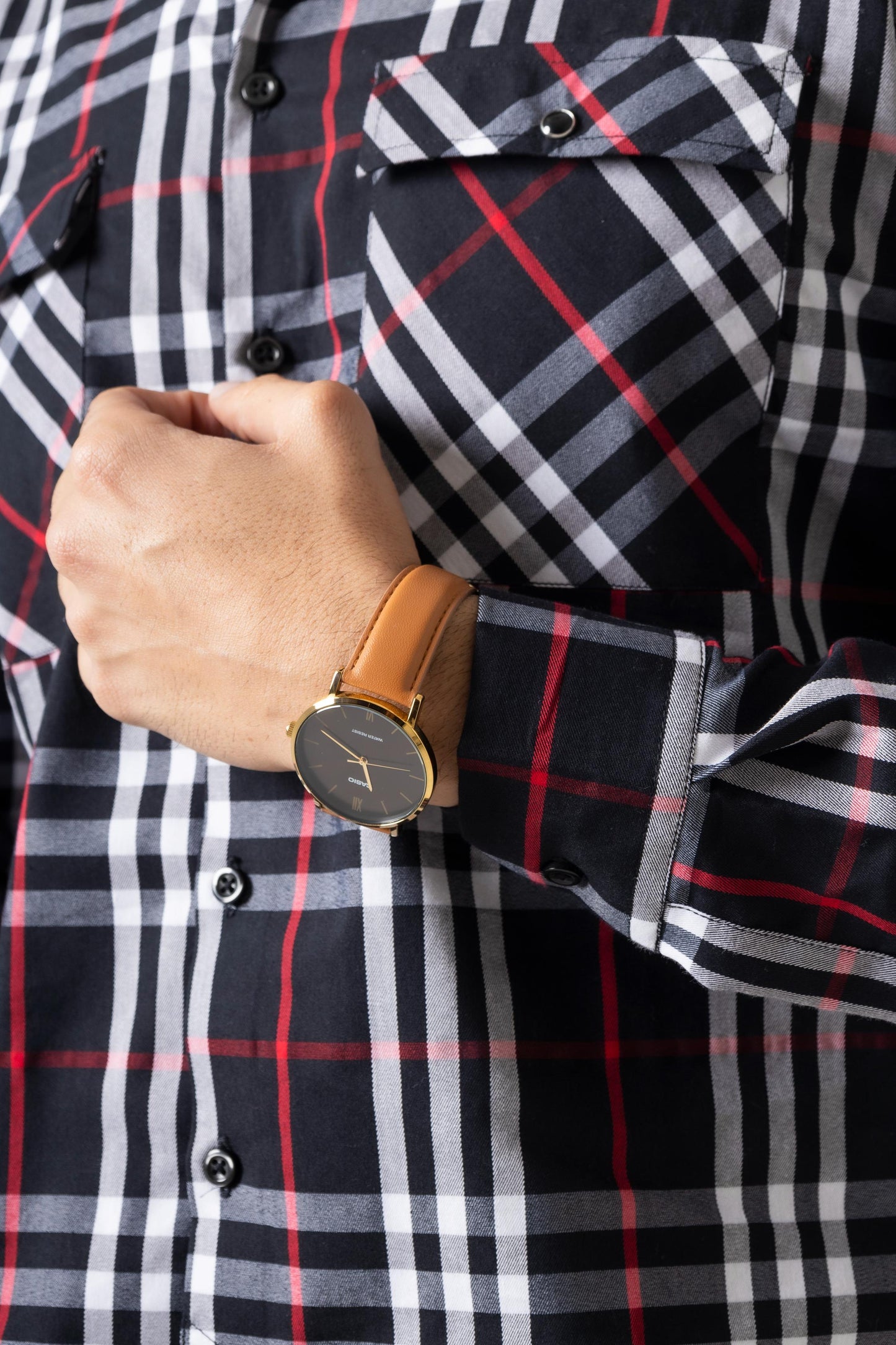 Castor Black Check Shirt