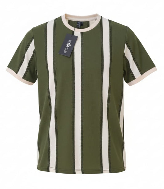 Olive Green Old Money Roundneck T-shirt
