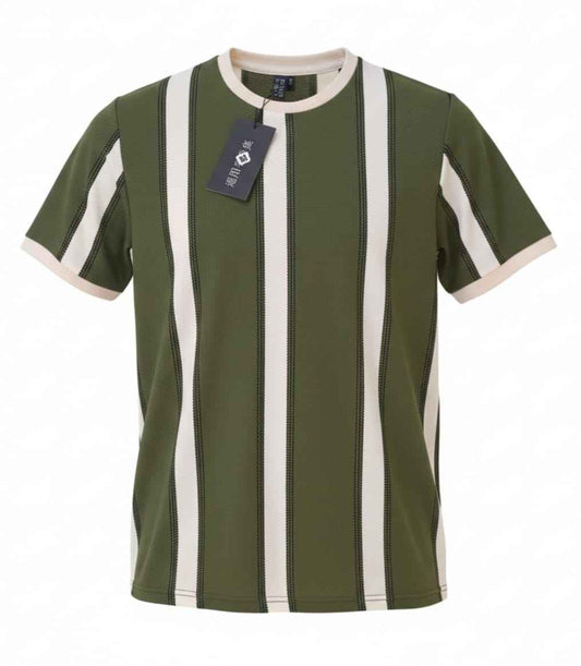 Olive Green Old Money Roundneck T-shirt
