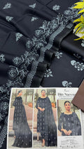Unstitched printed lawn dress with airjet trouser