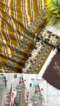 Bin Naeem lawn 3pc printed suit with voil dupatta