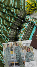 Bin Naeem lawn 3pc printed suit with voil dupatta