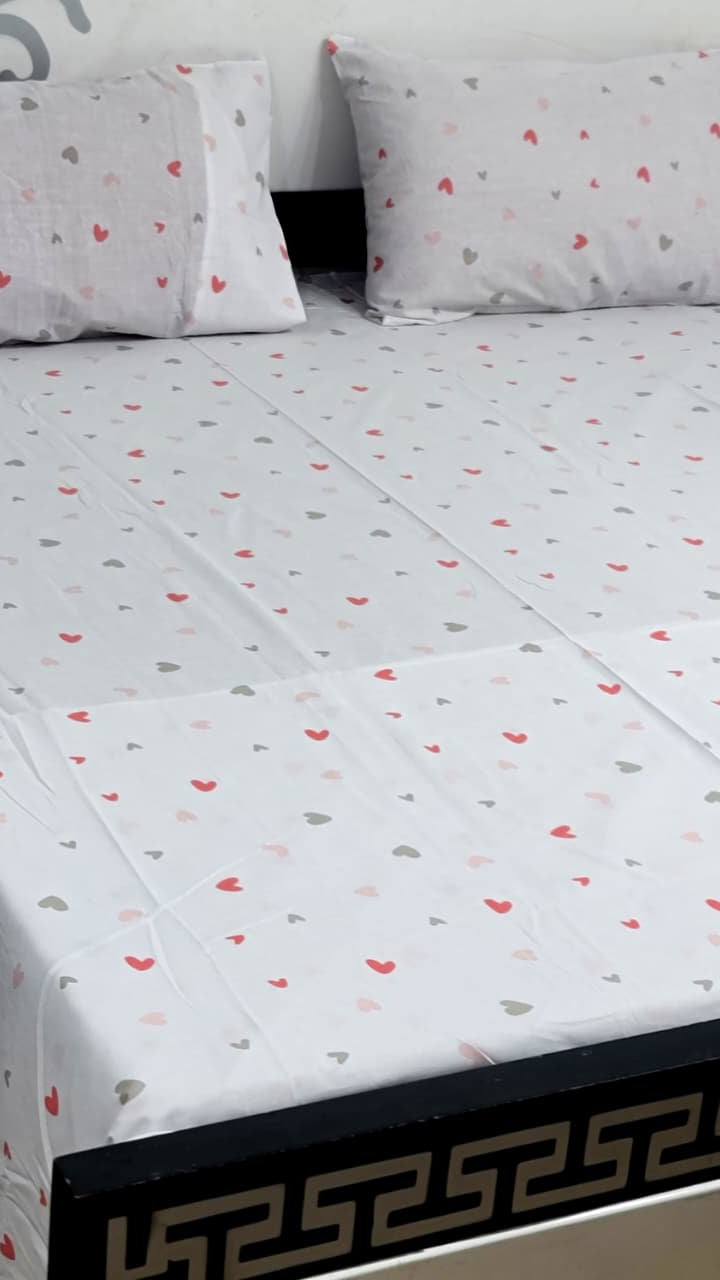 Double bed cotton bedsheet export quality Pakistan