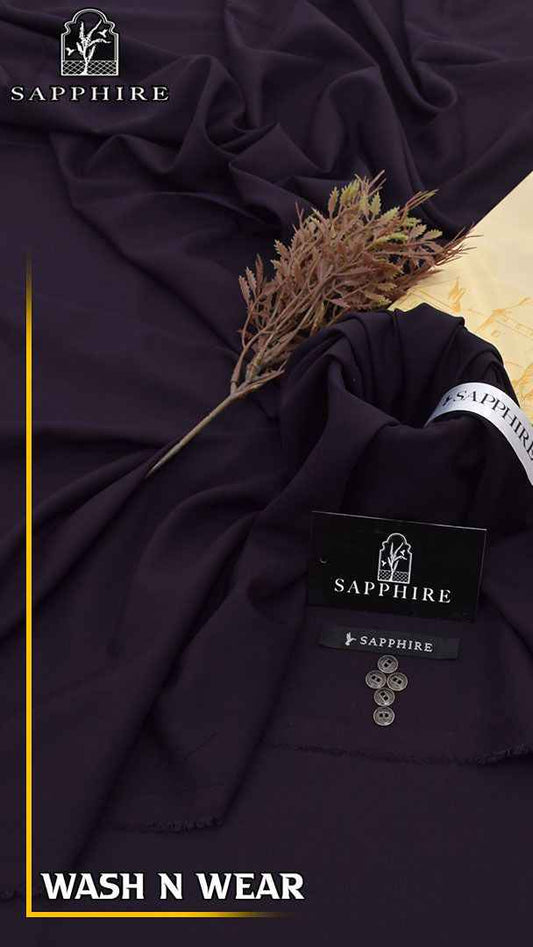 Sapphire Wash & Wear Gents Unstitched Suit Summer Collection 2026 – 4 Meter Cutting