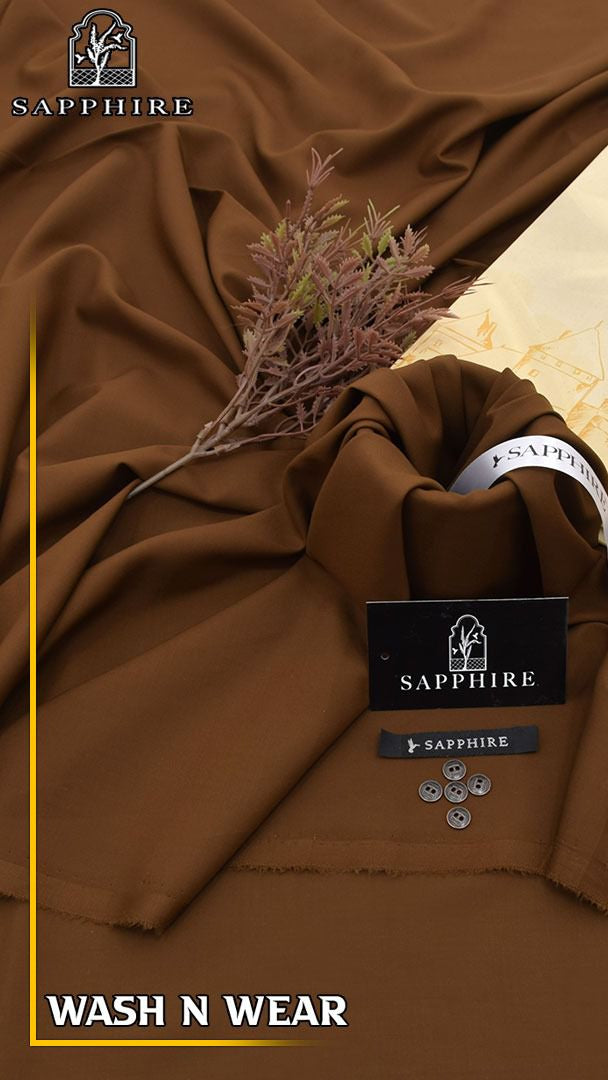 Sapphire wash & wear gents unstitched suit 2026 summer collection
