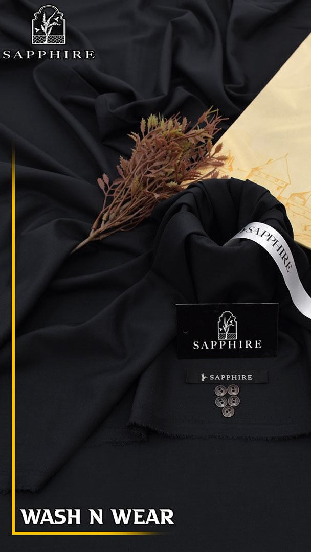 Sapphire wash & wear gents unstitched suit 2026 summer collection
