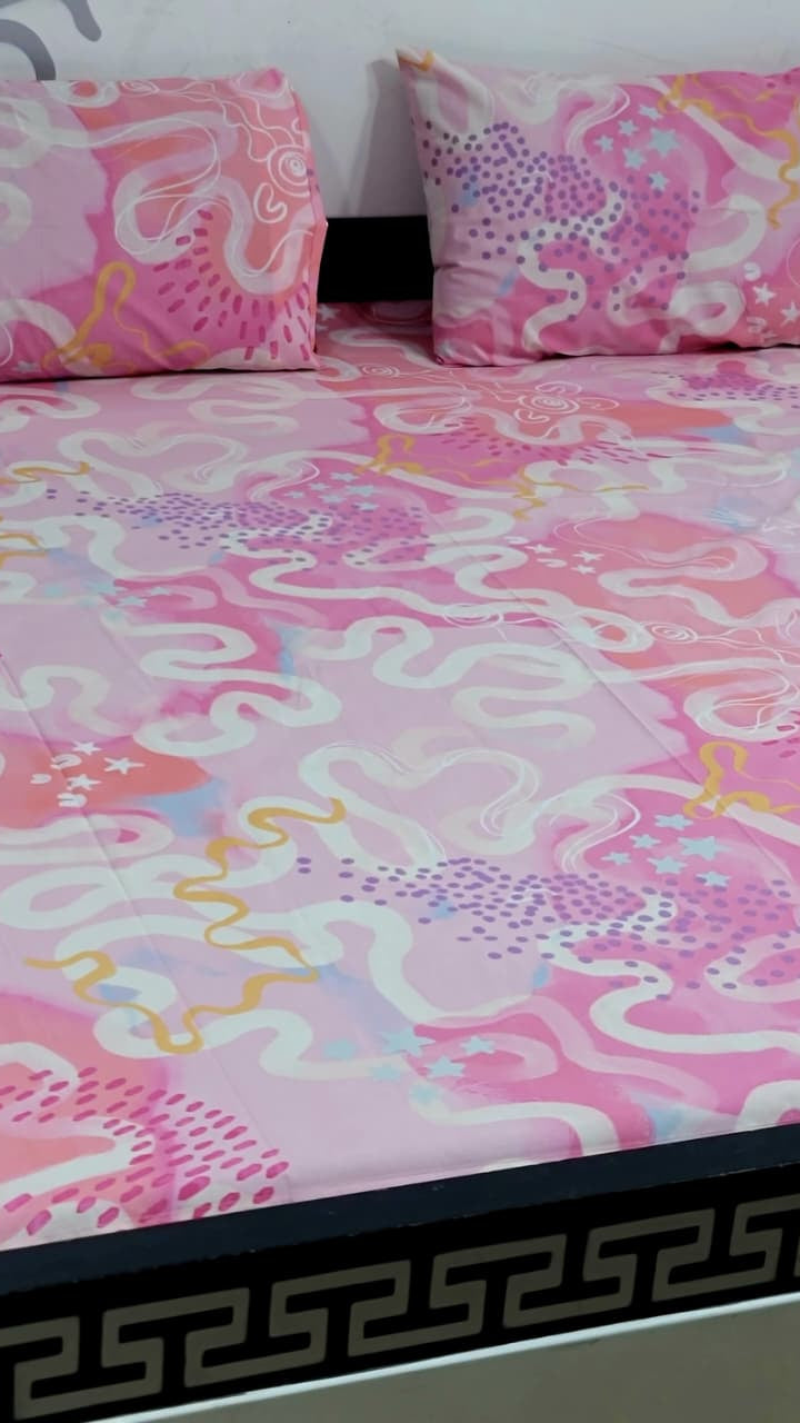 Double bed cotton bedsheet export quality Pakistan