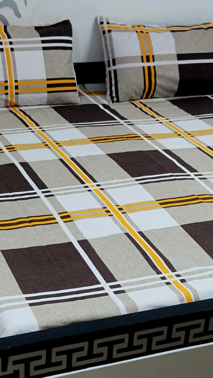 Double bed cotton bedsheet export quality Pakistan