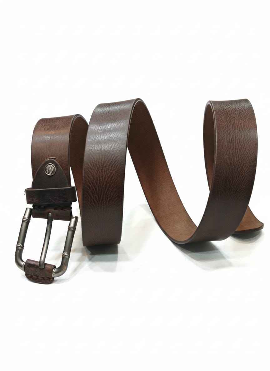 Men's Premium Brown Genuine Lather Belt
