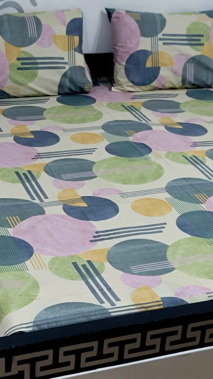 Double bed cotton bedsheet export quality Pakistan
