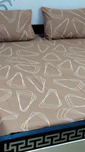 Pure cotton king size bedsheet set with pillow covers