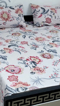 Pure cotton king size bedsheet set with pillow covers
