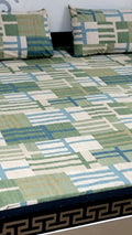 Pure cotton king size bedsheet set with pillow covers