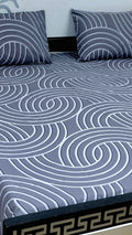Pure cotton king size bedsheet set with pillow covers