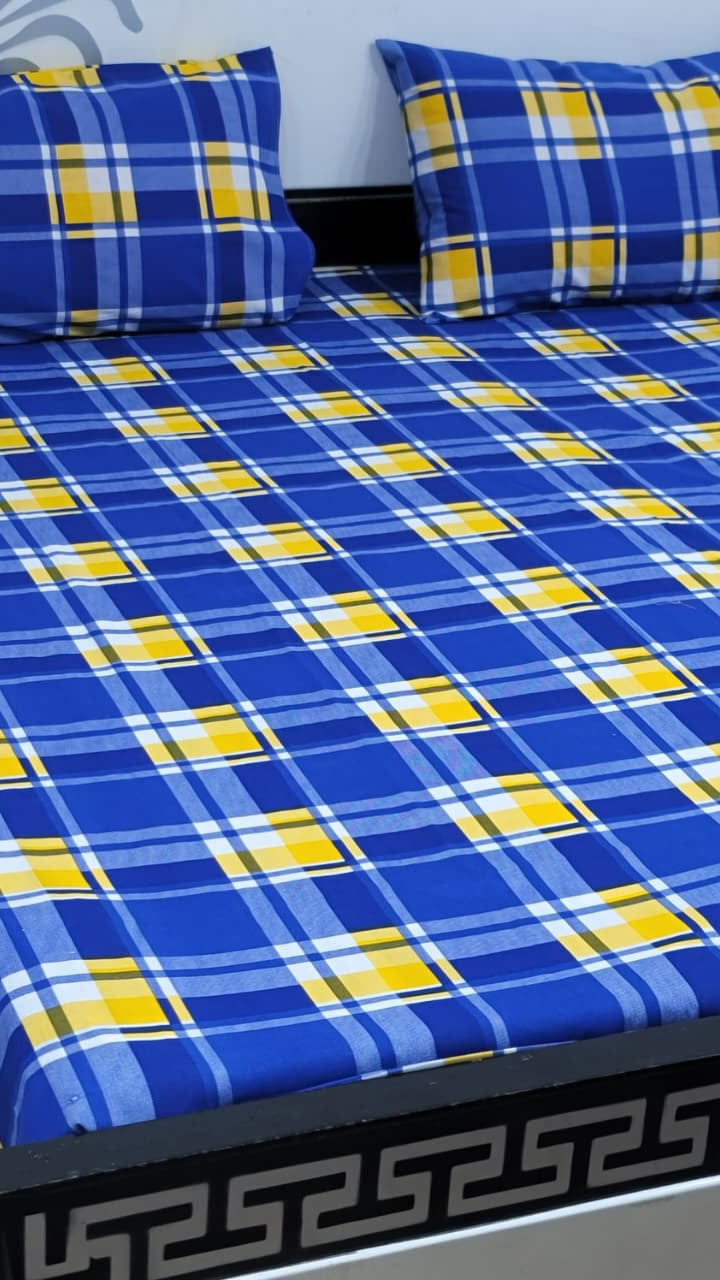 Double bed cotton bedsheet export quality Pakistan