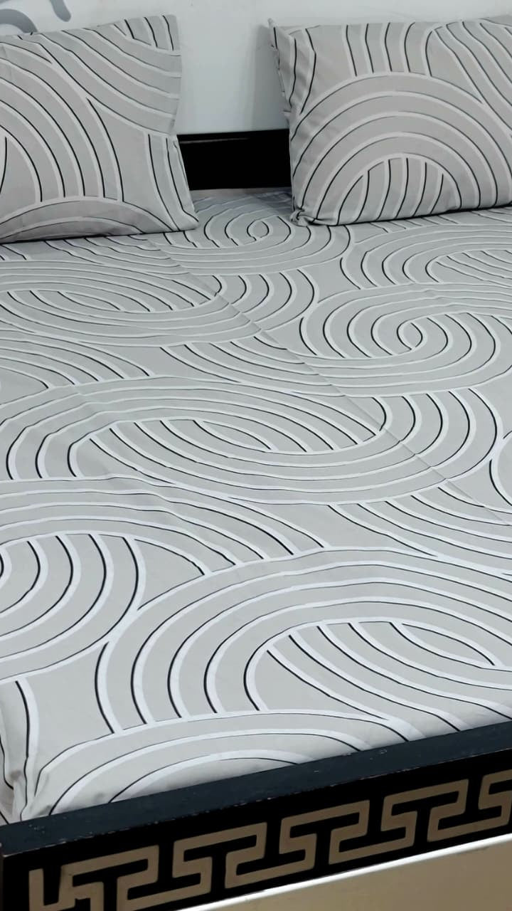 Double bed cotton bedsheet export quality Pakistan