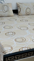 Pure cotton king size bedsheet set with pillow covers