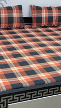 Pure cotton king size bedsheet set with pillow covers