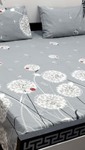 Pure cotton king size bedsheet set with pillow covers