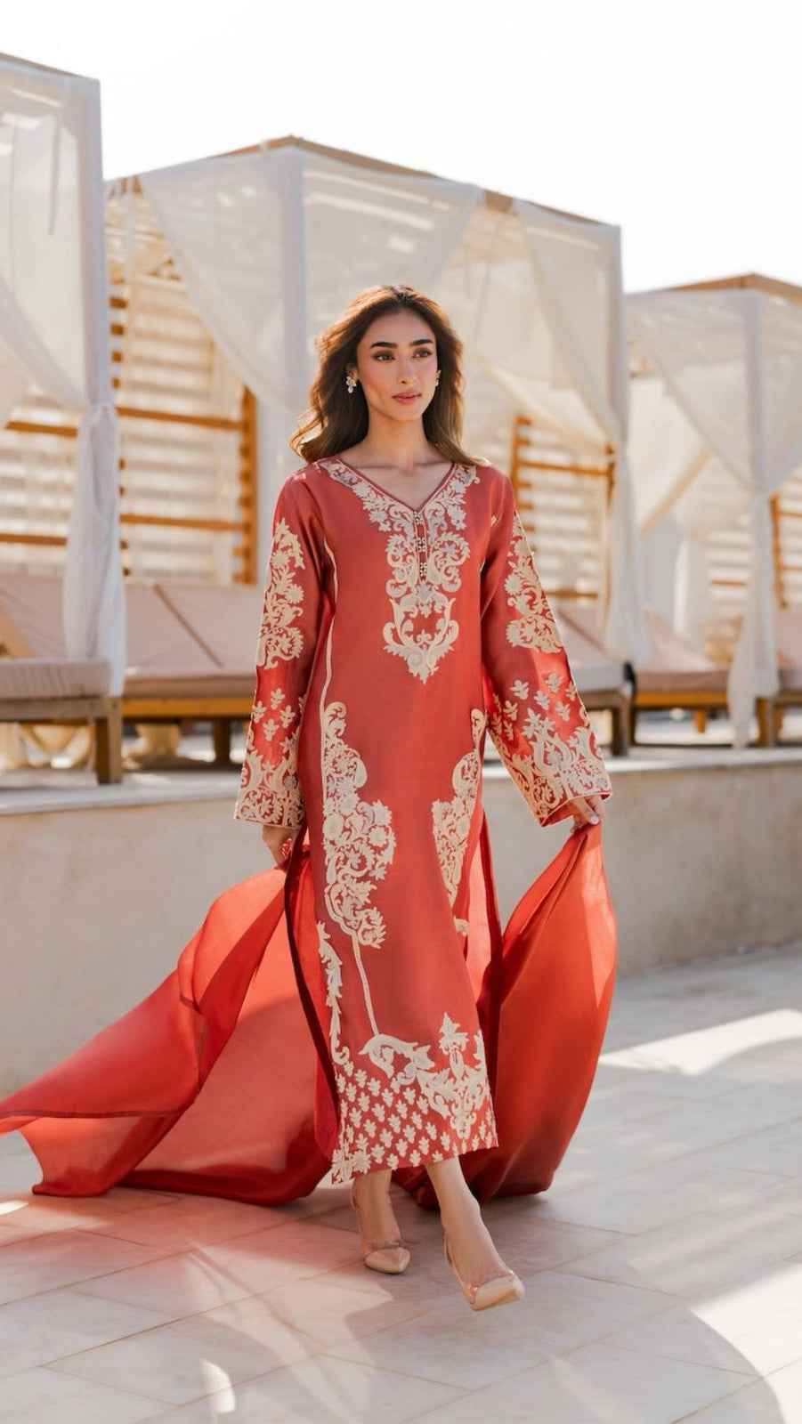 Mirana Code 33 Embroidered Lawn Airjet 3PC Suit with Bamber Lace Dupatta – Unstitched