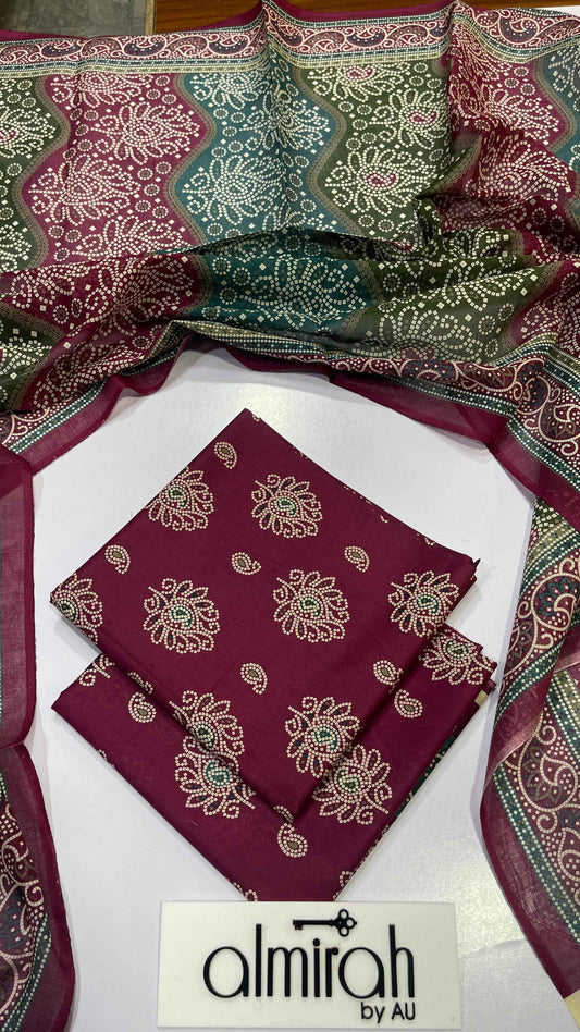 Almirah Original Vol. 13 Printed Lawn 3PC Suit – Unstitched Summer Collection 2026 #A