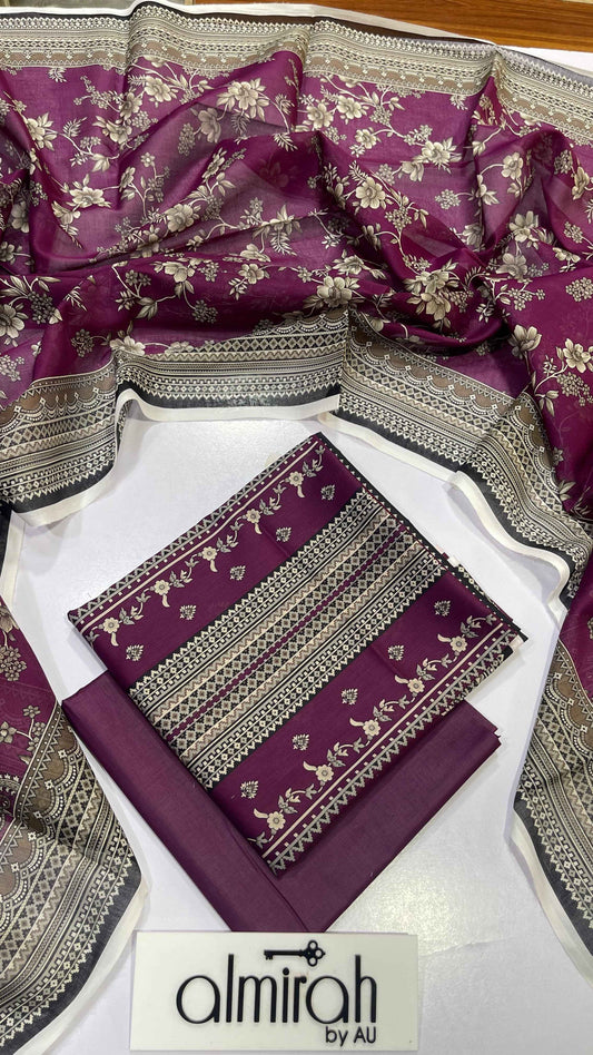 Almirah Original Vol. 13 Printed Lawn 3PC Suit – Unstitched Summer Collection 2026 #A