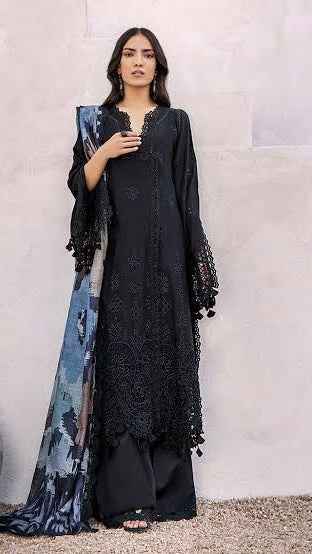 Adan Libas Bonanza Embroidered Lawn Suit with Pure Silk Digital Dupatta – Unstitched #AL
