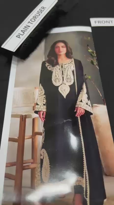 Aleena Amir D-1101 premium embroidered lawn suit with bamber dupatta